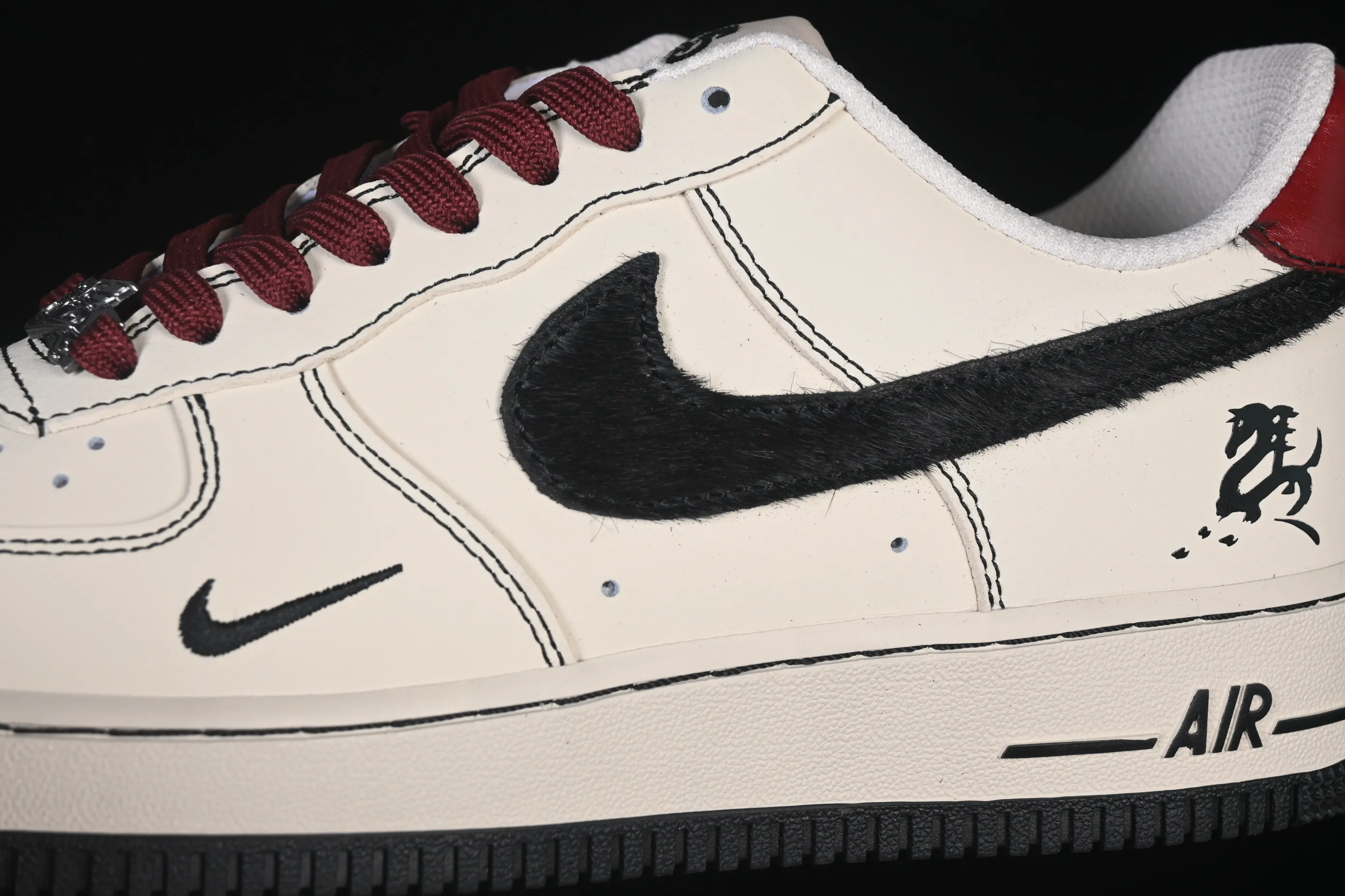 All categories Nk Air Force 1 Air Force series Nk Air Force 1 Low Air Force low-top Nike Air Force 1'07 Low Year of the Horse limited rice porcelain Yingmo Air Force 1 low-top casual sneakers IB4607-171